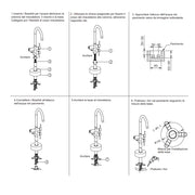Miscelatore monocomando a pavimento per vasca freestanding RubiFlux nero by CeramicStore | Lo specialista del tuo bagno