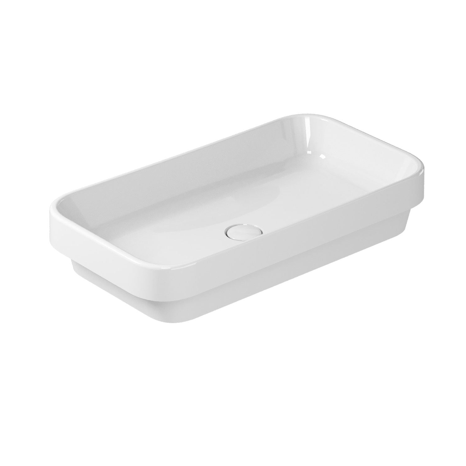 Lavabo da incasso soprapiano 70x38cm serie Meg11 Pro di Ceramica Galassia - Bianco lucido by CeramicStore | Lo specialista del tuo bagno