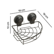 Portaoggetti angolare doccia in filo di Gedy serie Hot - Nero Matt by CeramicStore | Lo specialista del tuo bagno