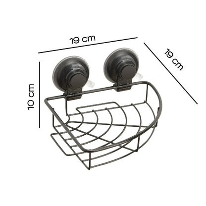 Portaoggetti angolare doccia in filo di Gedy serie Hot - Nero Matt by CeramicStore | Lo specialista del tuo bagno
