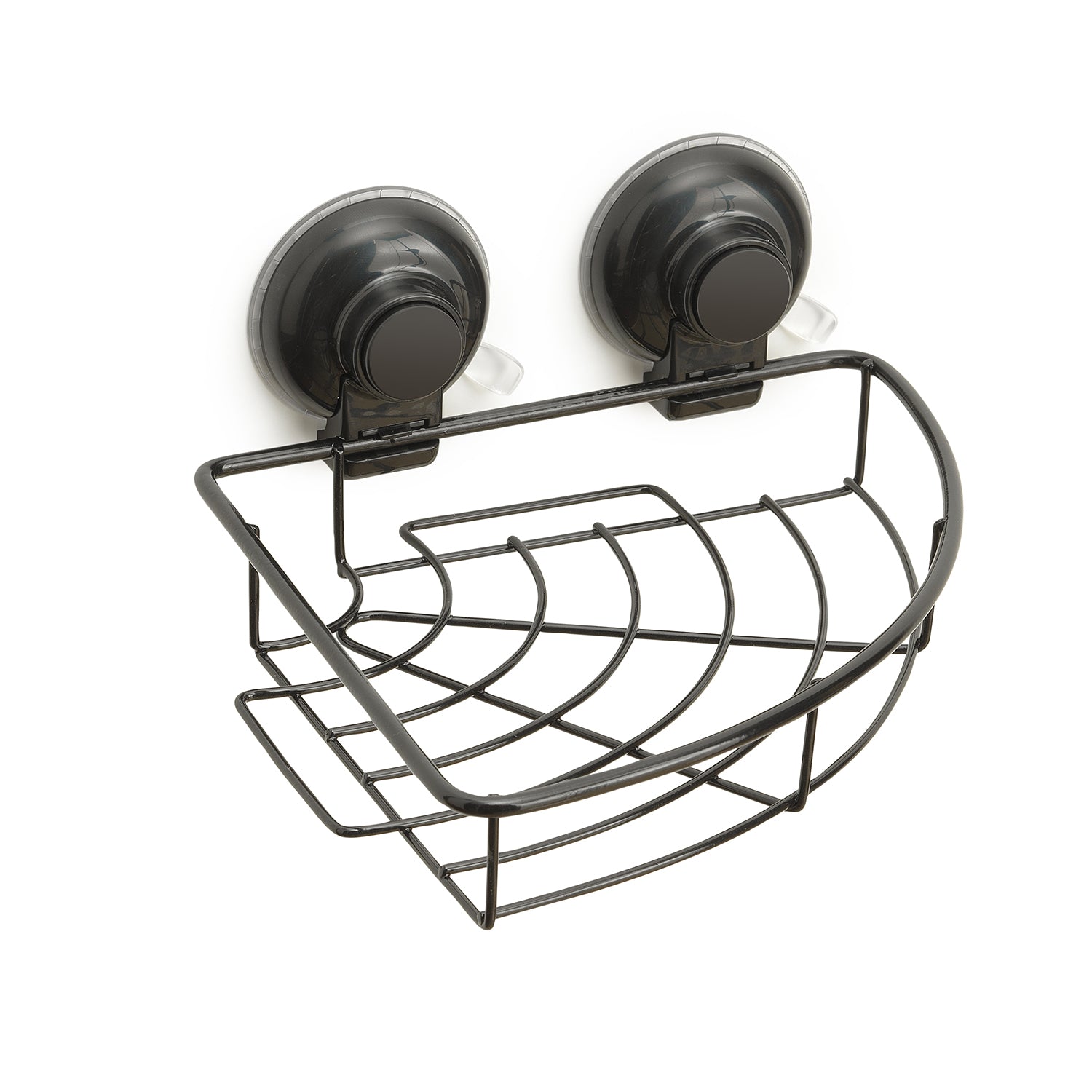 Portaoggetti angolare doccia in filo di Gedy serie Hot - Nero Matt by CeramicStore | Lo specialista del tuo bagno