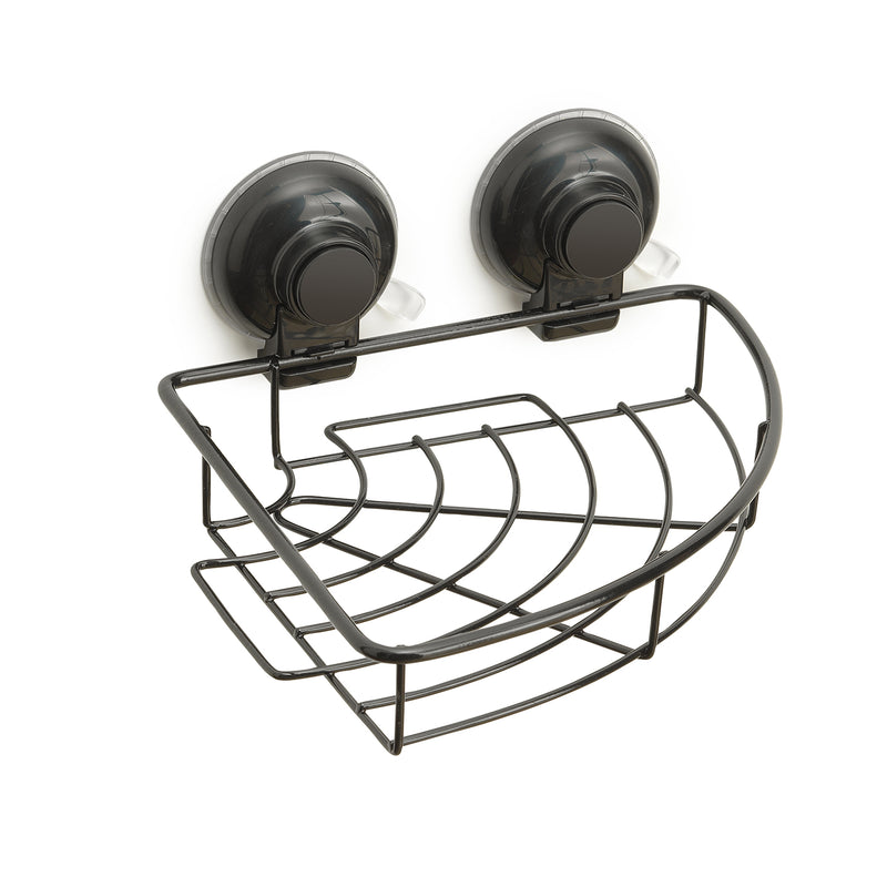Portaoggetti angolare doccia in filo di Gedy serie Hot - Nero Matt by CeramicStore | Lo specialista del tuo bagno