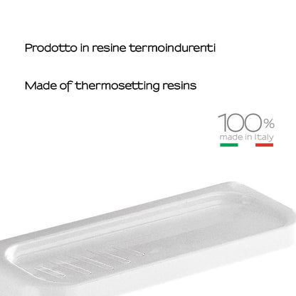 Portasapone doppio a parete di Gedy serie Darios - Bianco by CeramicStore | Lo specialista del tuo bagno