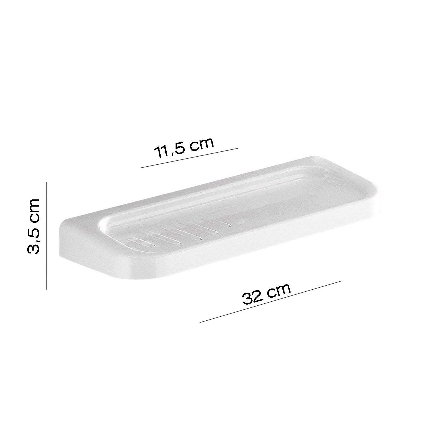 Portasapone doppio a parete di Gedy serie Darios - Bianco by CeramicStore | Lo specialista del tuo bagno