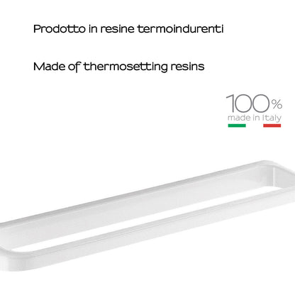 Porta asciugamani 60 cm a parete di Gedy serie Darios - Bianco by CeramicStore | Lo specialista del tuo bagno