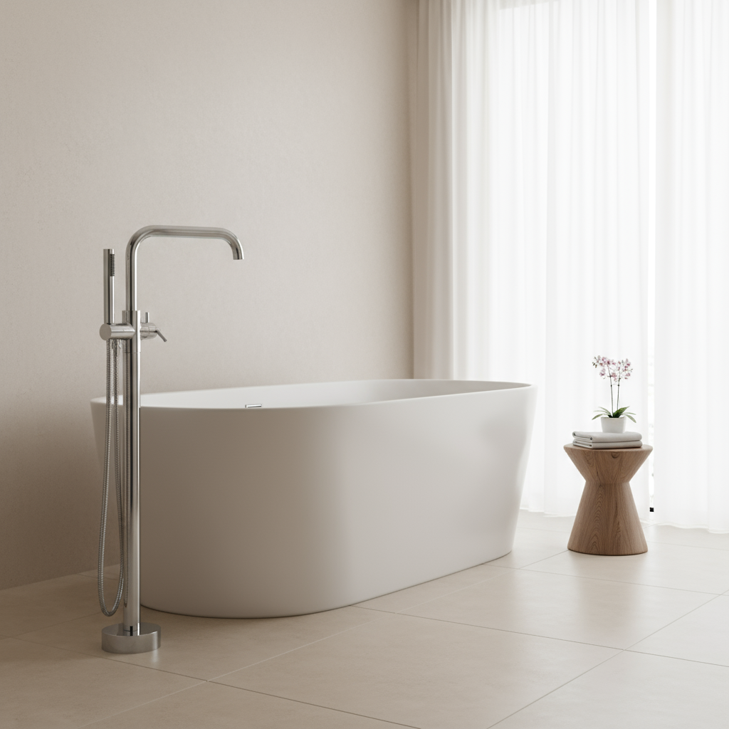 Einhandmischer für freistehende Badewanne Modell Petrarca
