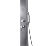 Pannello doccia multifunzione da cm 160 modello MASSAGE 01 finitura inox - Spazzolato by CeramicStore | Lo specialista del tuo bagno