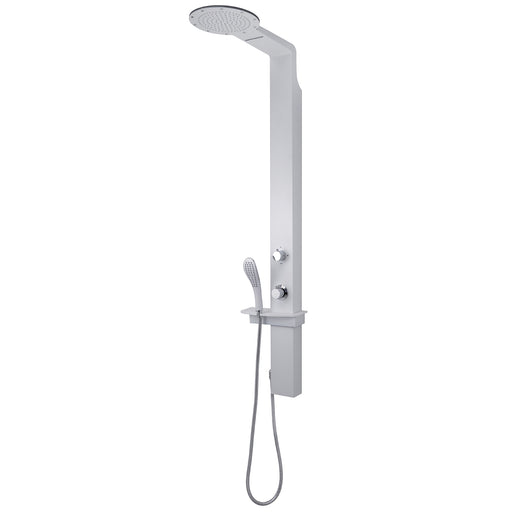 Pannello doccia multifunzione con miscelatore termostatico da cm 145 modello WELLNESS 01 - Bianco by CeramicStore | Lo specialista del tuo bagno