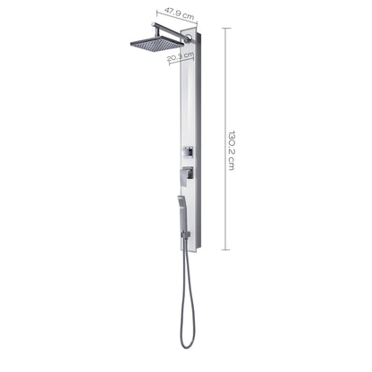 Pannello doccia completo in vetro temperato modello Style 00 di Gedy - Bianco by CeramicStore | Lo specialista del tuo bagno