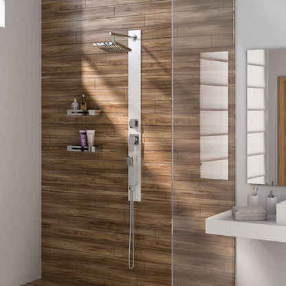 Pannello doccia completo in vetro temperato modello Style 00 di Gedy - Bianco by CeramicStore | Lo specialista del tuo bagno
