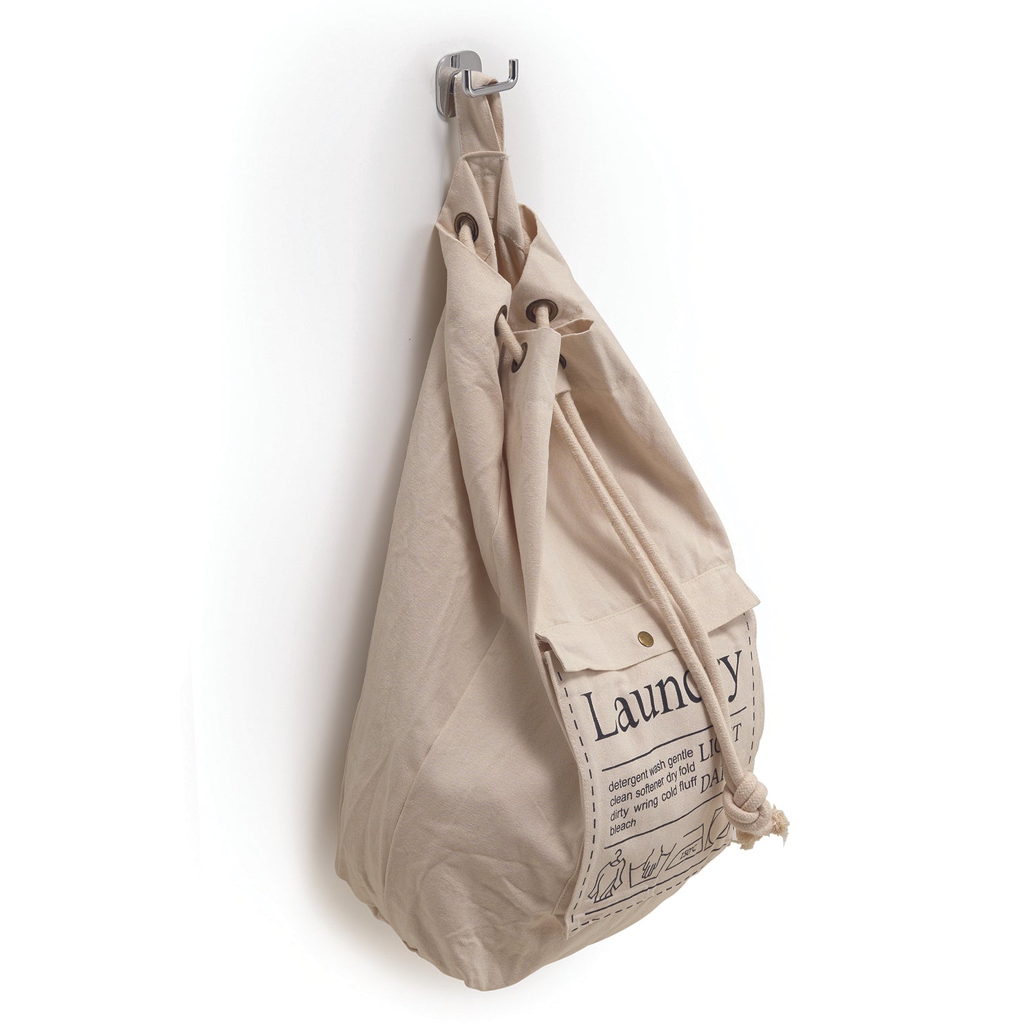 Sacca portabiancheria di Gedy modello Baggy in cotone e poliestere - Ecrà¹ by CeramicStore | Lo specialista del tuo bagno
