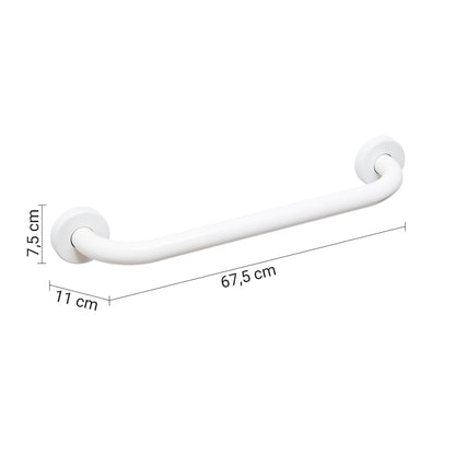 Maniglione orizzontale e verticale 60 cm modello Fortis di Gedy - Bianco by CeramicStore | Lo specialista del tuo bagno