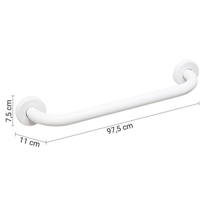 Maniglione orizzontale e verticale 90 cm modello Fortis di Gedy - Bianco by CeramicStore | Lo specialista del tuo bagno