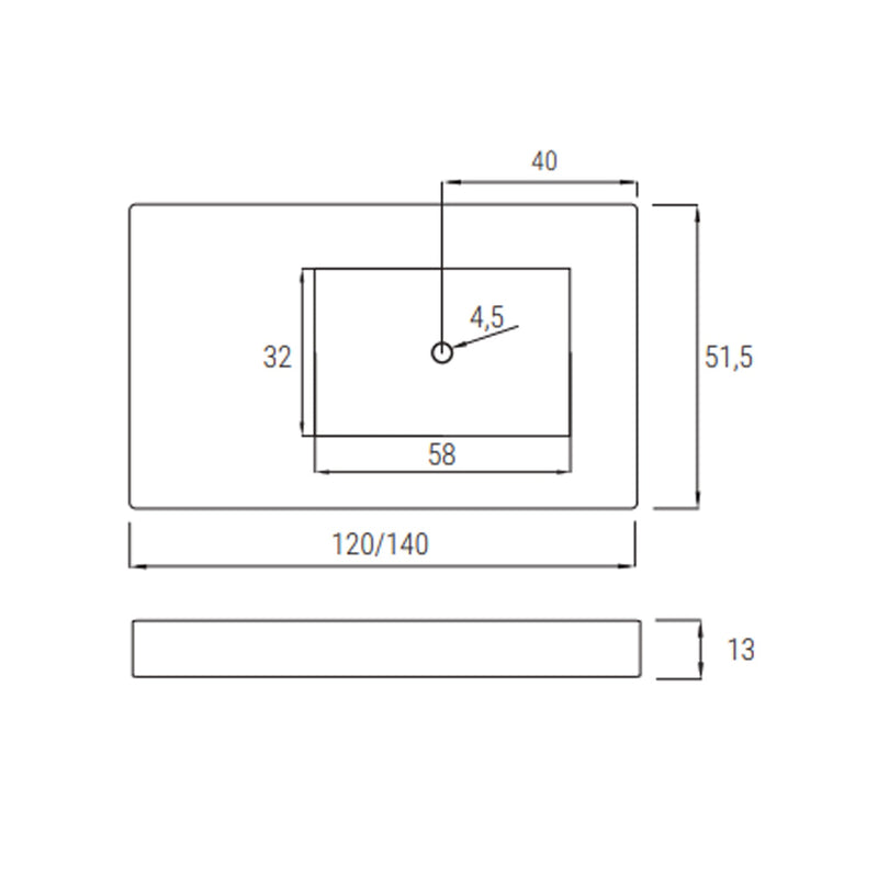 Lavabo a muro 120x51,5 cm con vasca a destra BathCore - Antracite