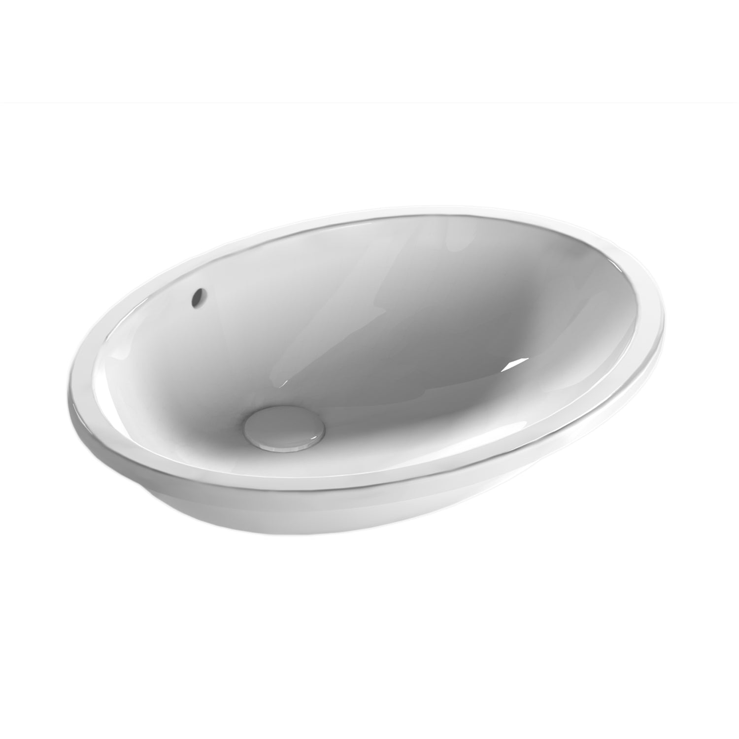 Lavabo a incasso Sibari 57x43x21 cm Ceramica Globo - Bianco lucido by CeramicStore | Lo specialista del tuo bagno