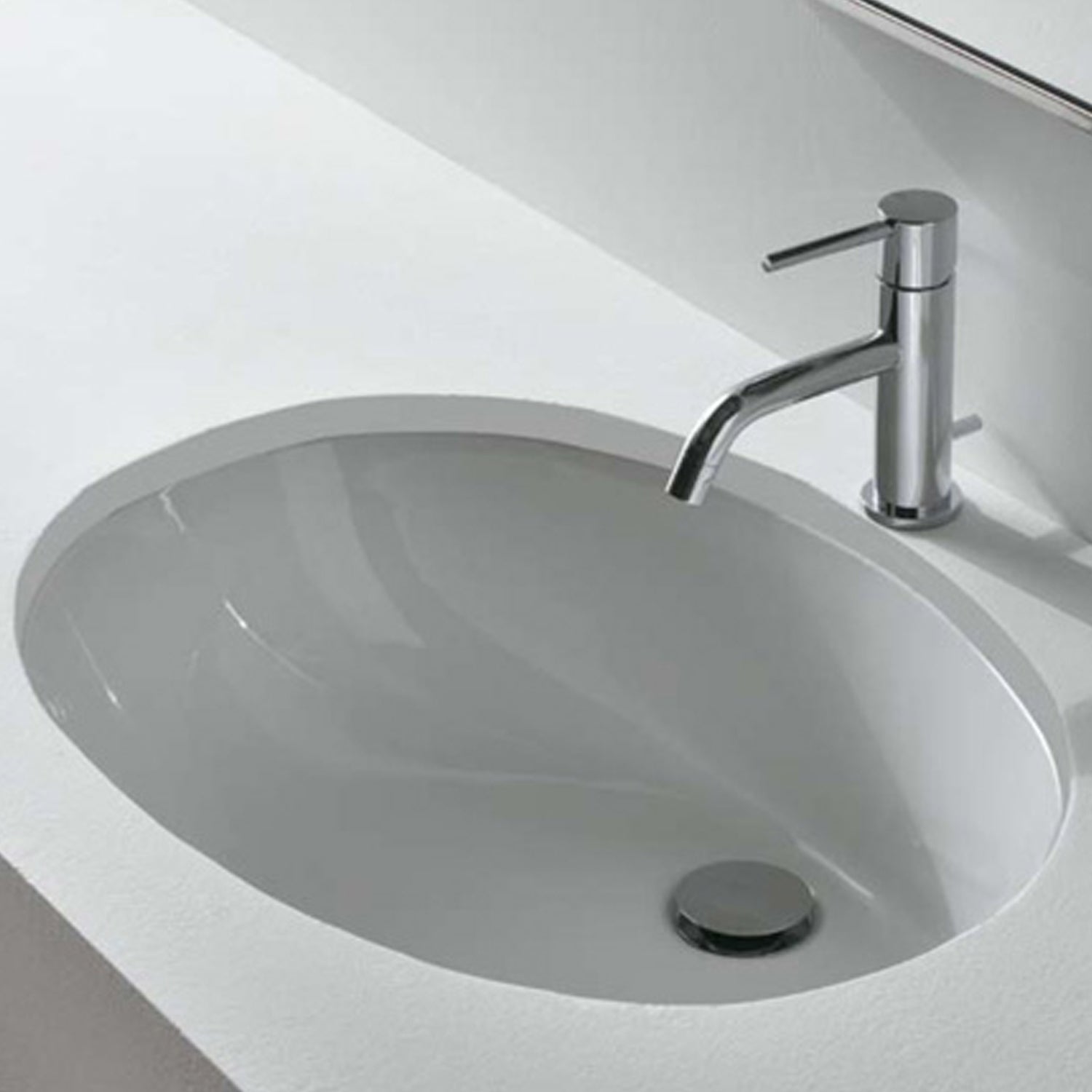 Lavabo a incasso Sibari 57x43x21 cm Ceramica Globo - Bianco lucido by CeramicStore | Lo specialista del tuo bagno