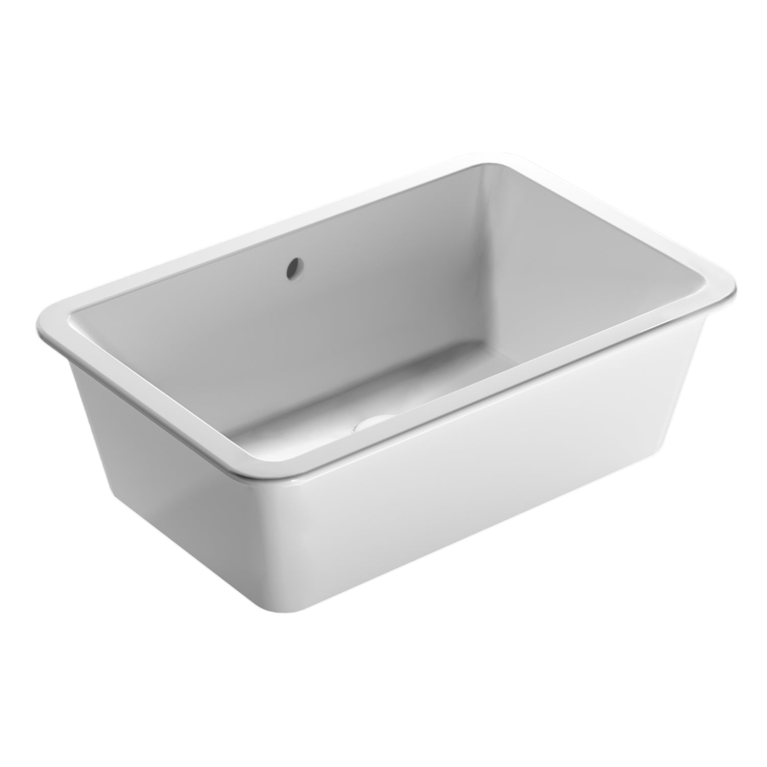 Lavabo sottopiano rettangolare Globo modello Cortona 60x40x19H cm - Bianco lucido by CeramicStore | Lo specialista del tuo bagno