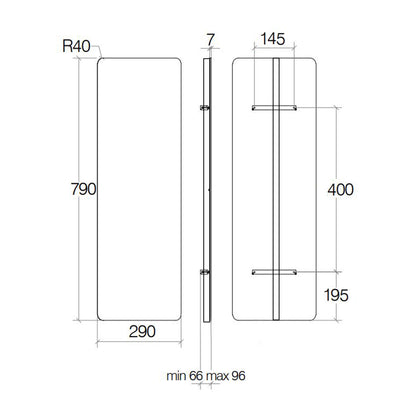 Termoarredo elettrico a muro in acciaio al carbonio collezione Caligo di Lineabeta colore antracite cm 29x79 by CeramicStore | Lo specialista del tuo bagno