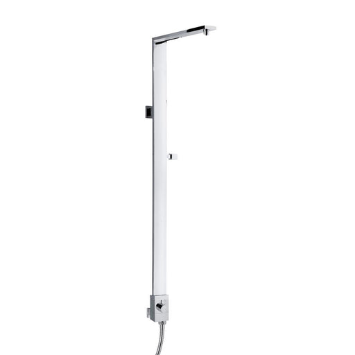 Colonna doccia rettangolare in ottone con deviatore e flessibile 60cm by CeramicStore | Lo specialista del tuo bagno