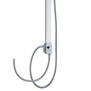 Colonna doccia rettangolare in ottone con soffione e attacco flessibile by CeramicStore | Lo specialista del tuo bagno