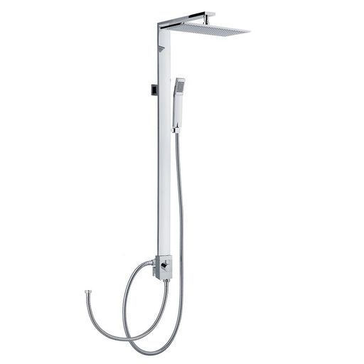 Colonna doccia rettangolare in ottone con soffione, doccino e deviatore MX3Q by CeramicStore | Lo specialista del tuo bagno