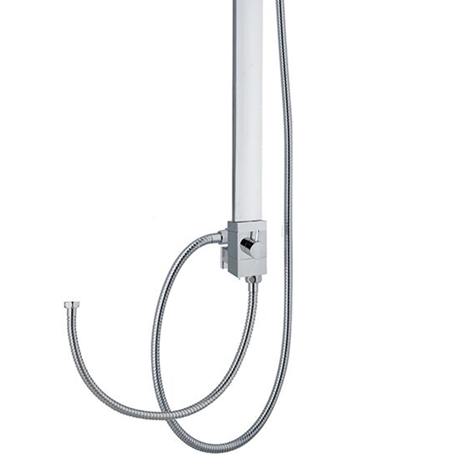Colonna doccia rettangolare in ottone con soffione, doccino e deviatore MX3Q by CeramicStore | Lo specialista del tuo bagno