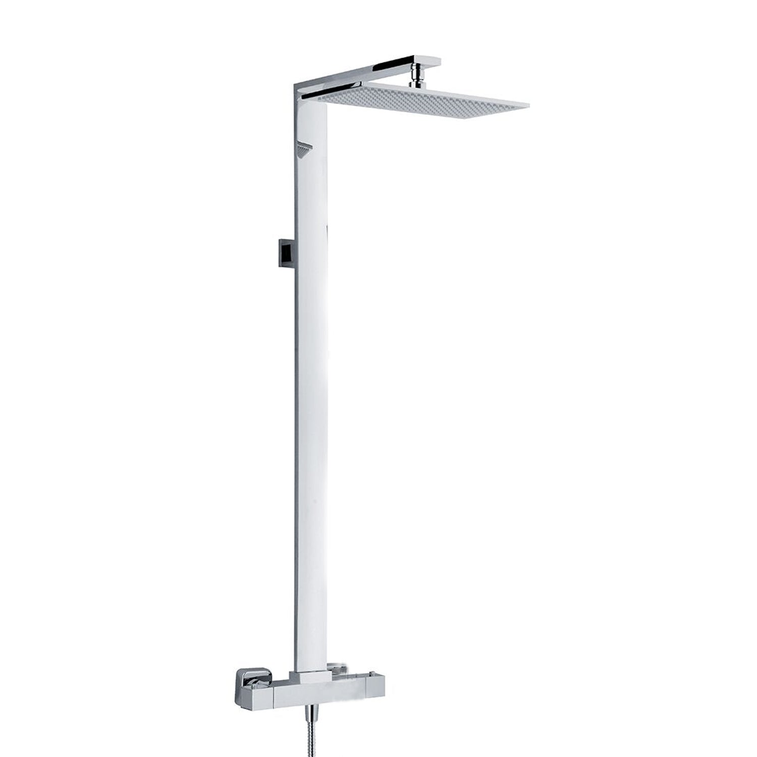 Colonna doccia rettangolare in ottone con deviatore termostatico TM3Q by CeramicStore | Lo specialista del tuo bagno