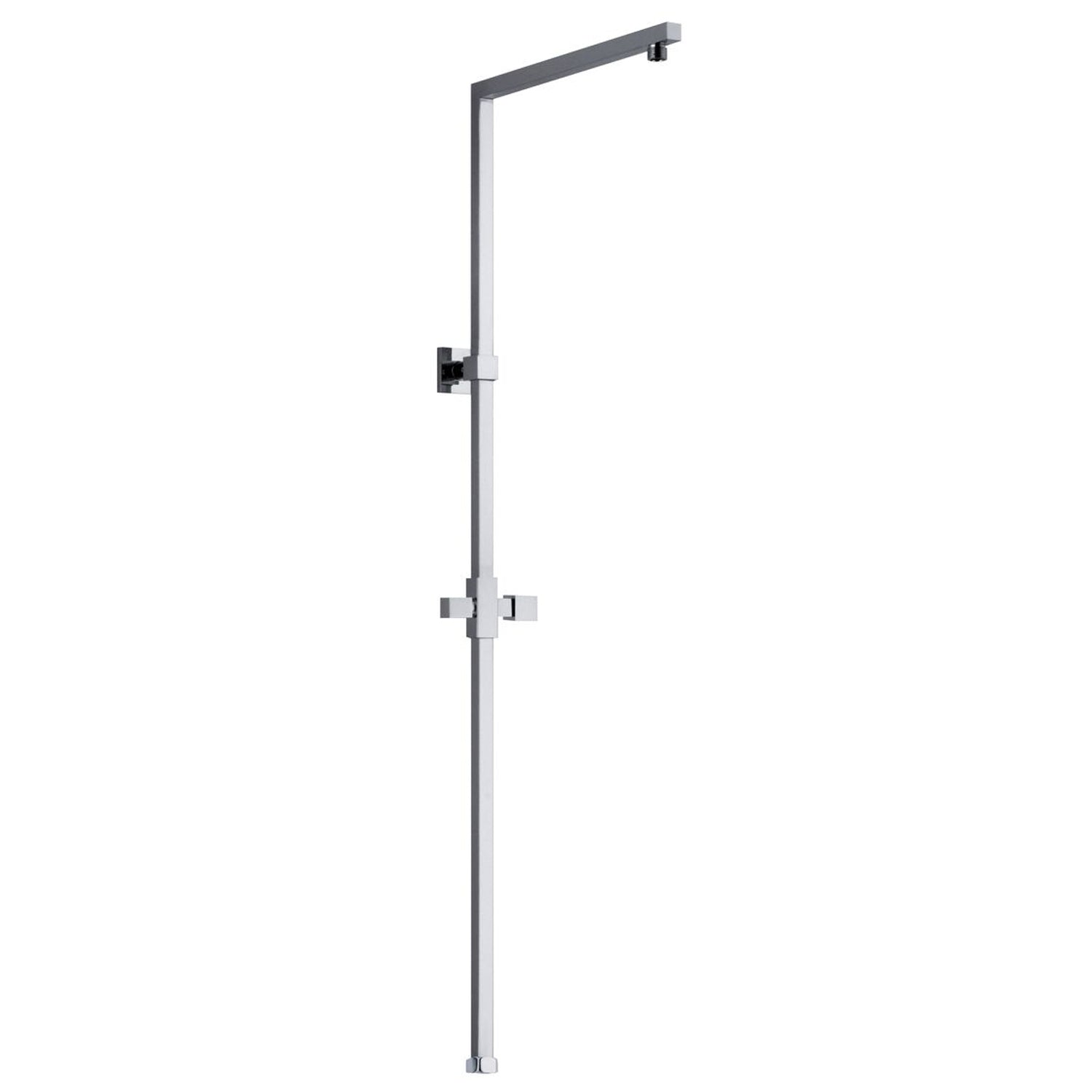 Colonna doccia quadra in ottone con supporto regolabile e attacco 3/4"F by CeramicStore | Lo specialista del tuo bagno