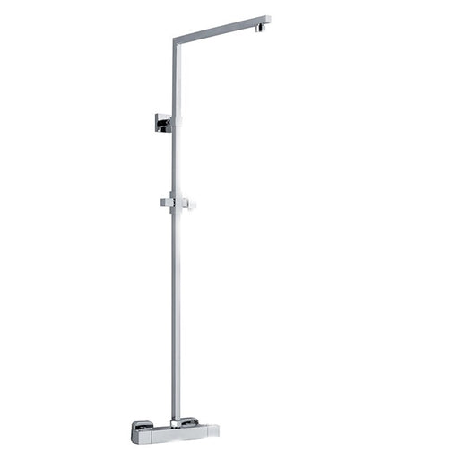 Colonna doccia quadra in ottone con supporto regolabile e deviatore MX3Q by CeramicStore | Lo specialista del tuo bagno