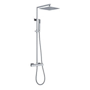 Colonna doccia quadra in ottone con soffione e deviatore MX3Q by CeramicStore | Lo specialista del tuo bagno