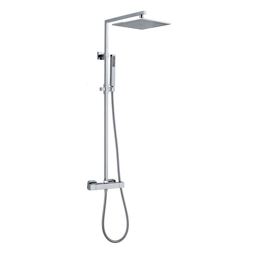 Colonna doccia quadra in ottone con soffione e termostatico TM1Q by CeramicStore | Lo specialista del tuo bagno