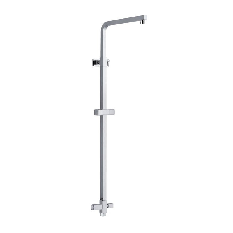 Colonna doccia quadra 25mm con supporto regolabile, deviatore e presa acqua a muro by CeramicStore | Lo specialista del tuo bagno