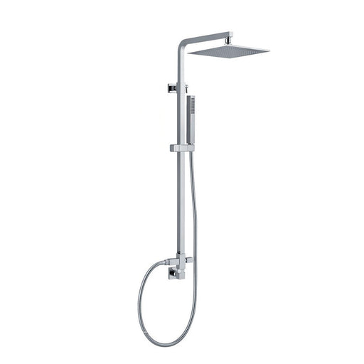 Colonna doccia quadra 25mm con soffione, deviatore e presa acqua a muro by CeramicStore | Lo specialista del tuo bagno