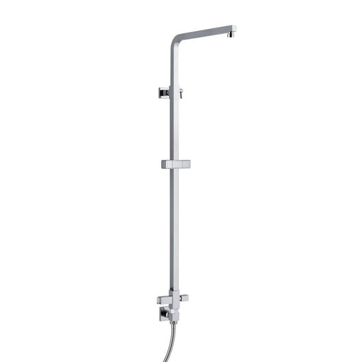 Colonna doccia quadra 25mm con supporto regolabile, deviatore e attacco flessibile by CeramicStore | Lo specialista del tuo bagno