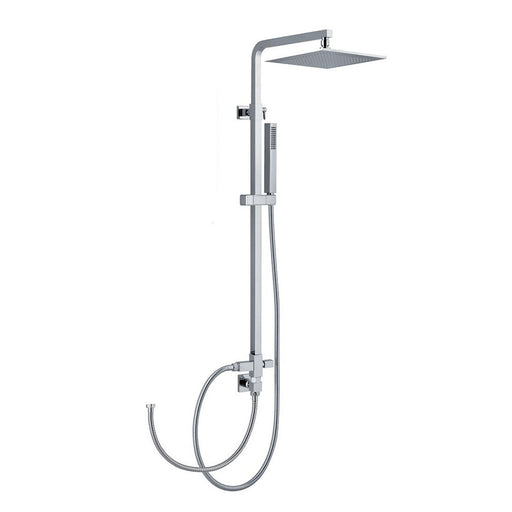 Colonna doccia quadra 25mm con soffione, deviatore e attacco flessibile by CeramicStore | Lo specialista del tuo bagno