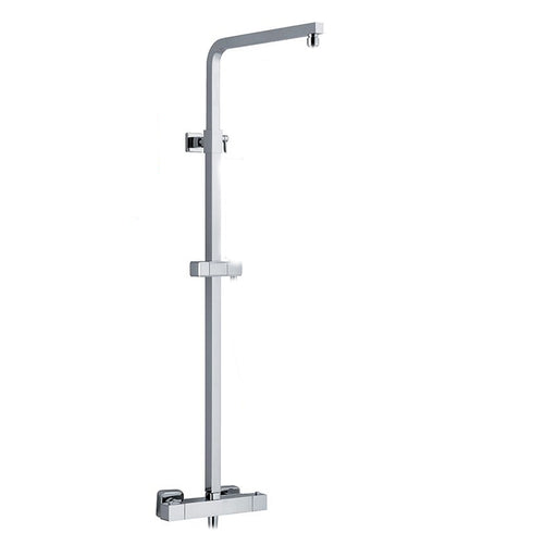 Colonna doccia quadra 25mm con supporto regolabile e termostatico TM3Q by CeramicStore | Lo specialista del tuo bagno
