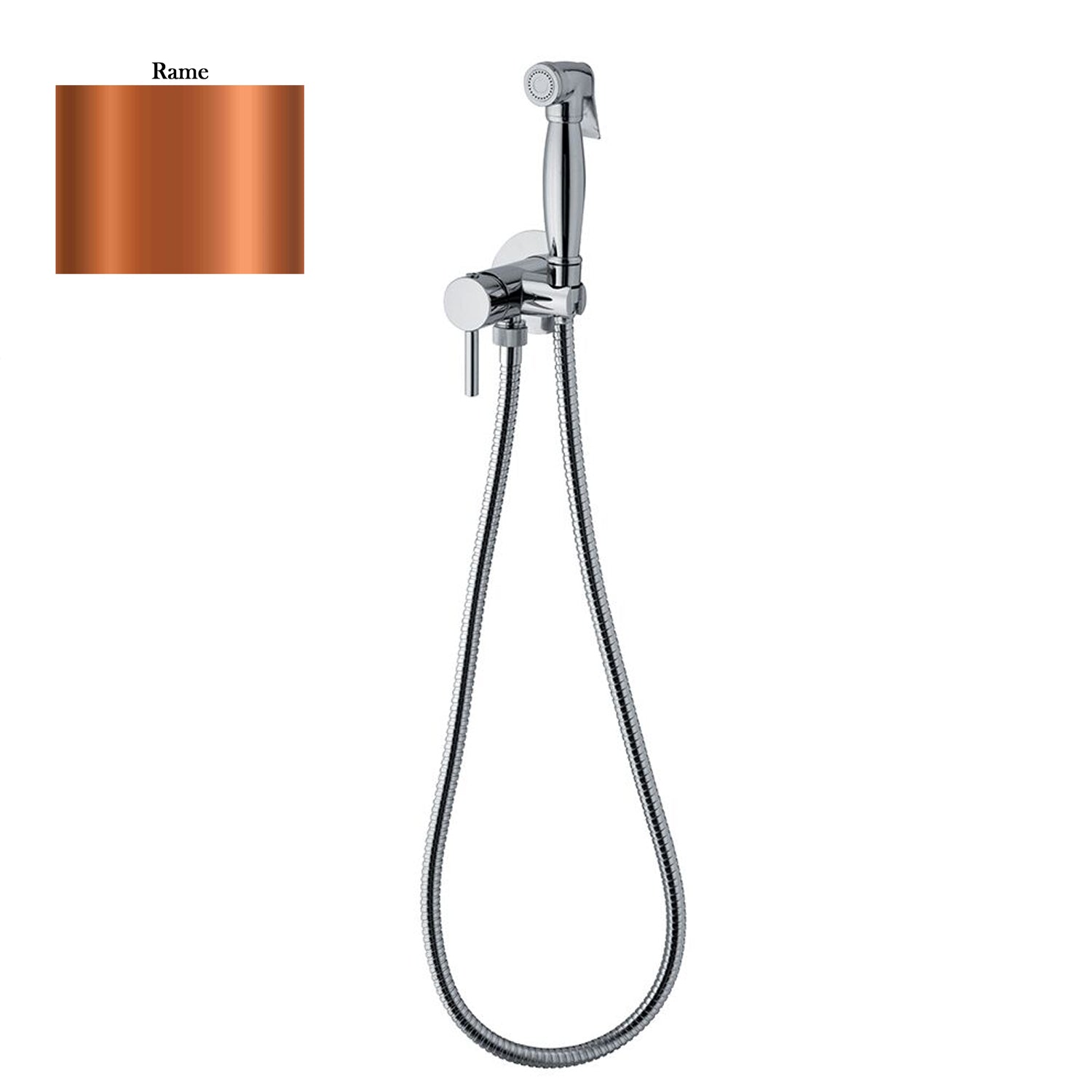 Set idroscopino monogetto con doccia Salomà¨, miscelatore e flessibile in ottone rame by CeramicStore | Lo specialista del tuo bagno