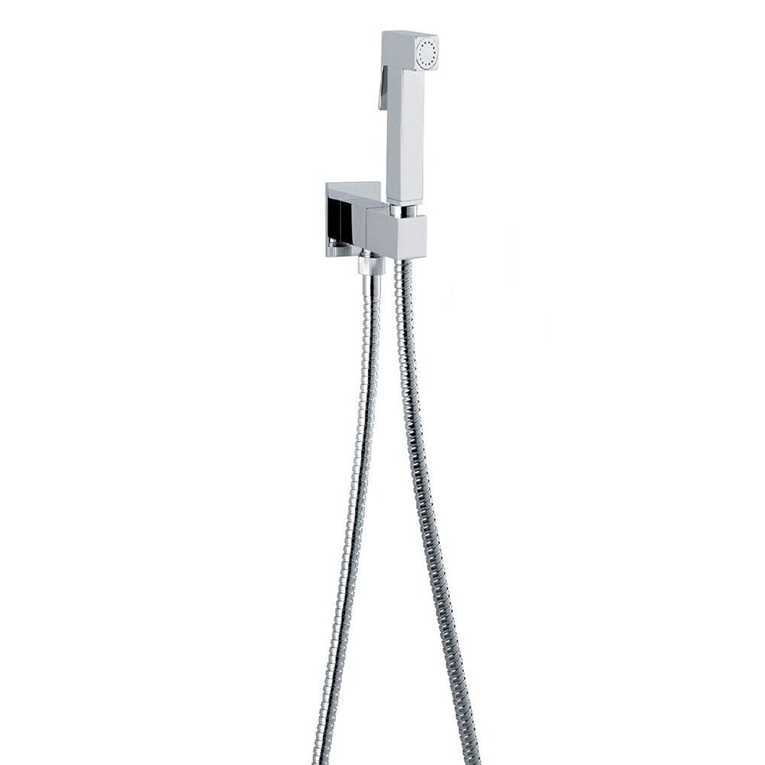 Set idroscopino acqua fredda monogetto con doccia Square, miscelatore e flessibile in ottone by CeramicStore | Lo specialista del tuo bagno