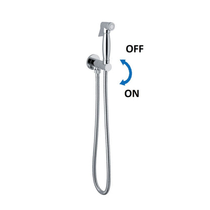Set idroscopino acqua fredda monogetto con doccia Salomà¨, miscelatore e flessibile in ottone by CeramicStore | Lo specialista del tuo bagno