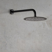 Set doccia tondo con soffione 30 cm, doccetta Judy, presa acqua e flessibile nero opaco Ares by CeramicStore | Lo specialista del tuo bagno