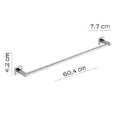 Portasalviette 60 cm in acciaio inox AISI 304 Colorado di Gedy - Cromato by CeramicStore | Lo specialista del tuo bagno