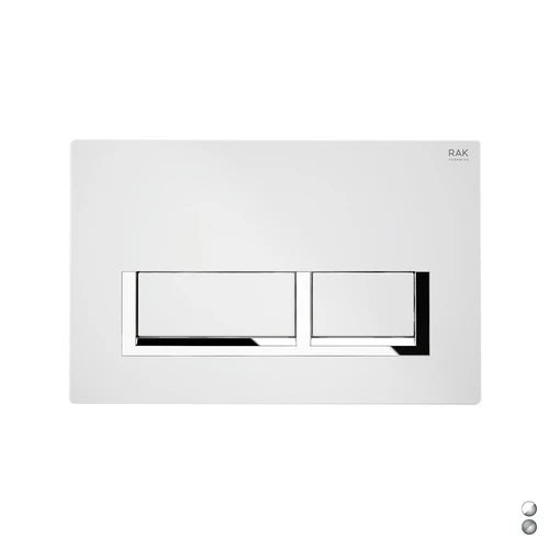Placca di comando mod. rettangolare per cassetta rak ecofix cromo matt cromo