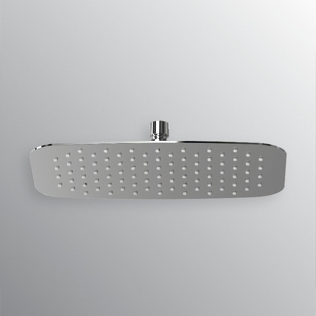 Soffione doccia effetto pioggia Ideal Standard 40x25 cm in acciaio inox ultra sottile by CeramicStore | Lo specialista del tuo bagno