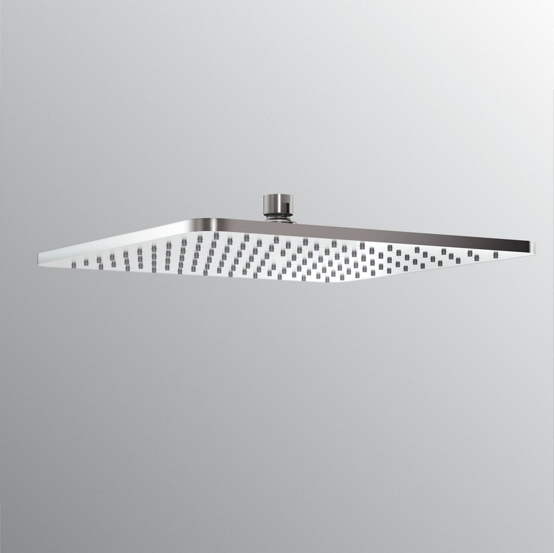 Soffione doccia effetto pioggia 20X20 in acciaio inox ultra sottile by CeramicStore | Lo specialista del tuo bagno