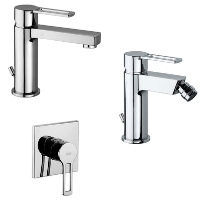 Set di miscelatori Paffoni Ringo lavabo, bidet e doccia by CeramicStore | Lo specialista del tuo bagno