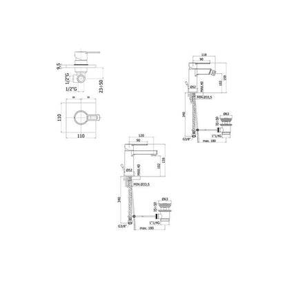 Set di miscelatori Paffoni Ringo lavabo, bidet e doccia by CeramicStore | Lo specialista del tuo bagno