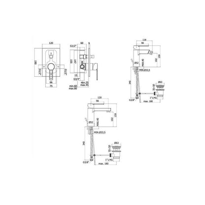 Set di miscelatori Paffoni Ringo lavabo, bidet e doccia con deviatore by CeramicStore | Lo specialista del tuo bagno