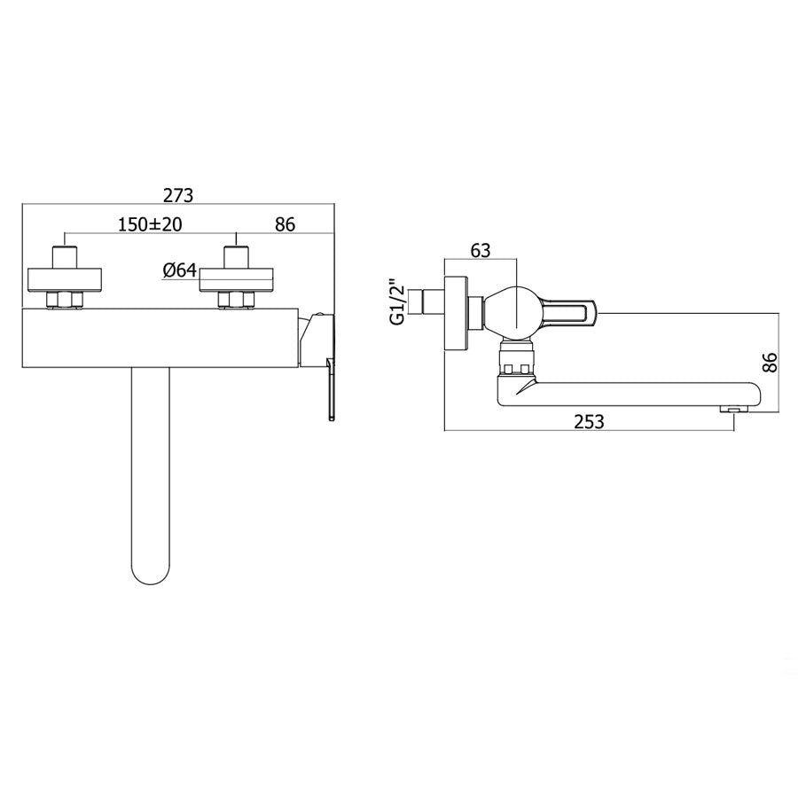 Miscelatore Lavello a Muro Paffoni Ringo RIN161CR by CeramicStore | Lo specialista del tuo bagno