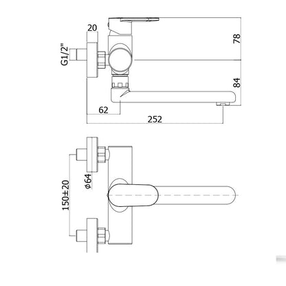 Miscelatore Lavello a muro Paffoni Candy CA161CR by CeramicStore | Lo specialista del tuo bagno