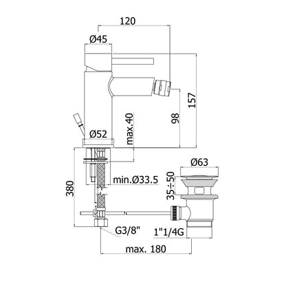 Set di miscelatori Paffoni Stick lavabo alto + bidet c/scarico by CeramicStore | Lo specialista del tuo bagno